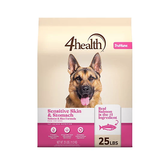 4health with Wholesome Grains All Life Stages Sensitive Skin/Stomach Salmon/Rice Formula Dry Dog Food - Image 3