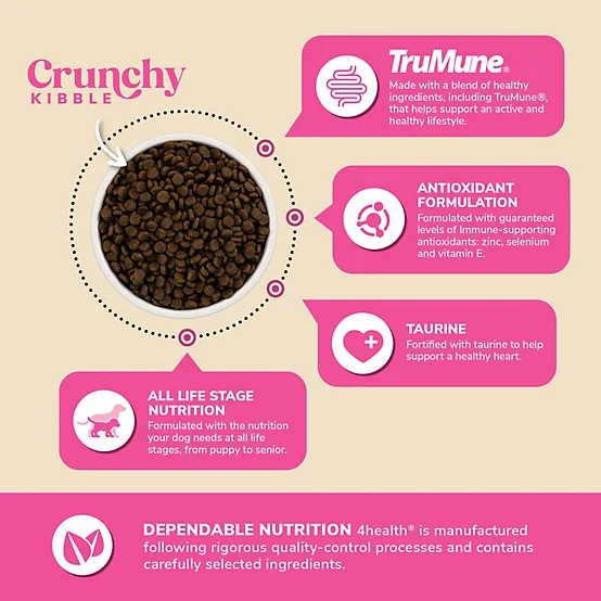 4health with Wholesome Grains All Life Stages Sensitive Skin/Stomach Salmon/Rice Formula Dry Dog Food - Image 6