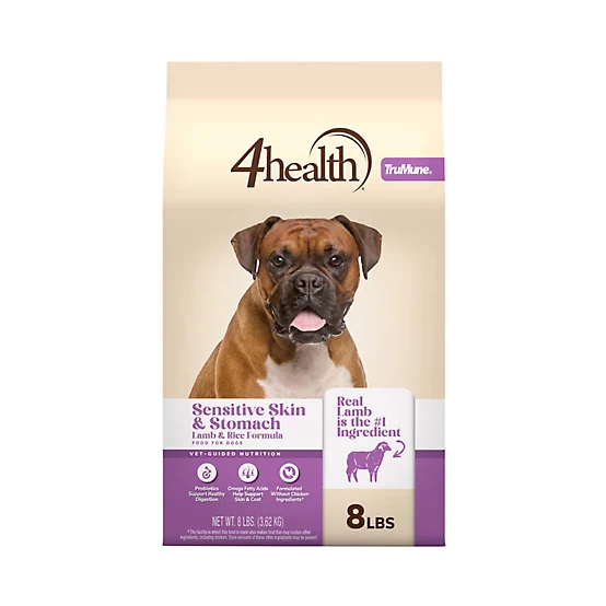 4health with Wholesome Grains Sensitive Skin and Stomach Lamb and Rice Formula Dry Dog Food - Image 3