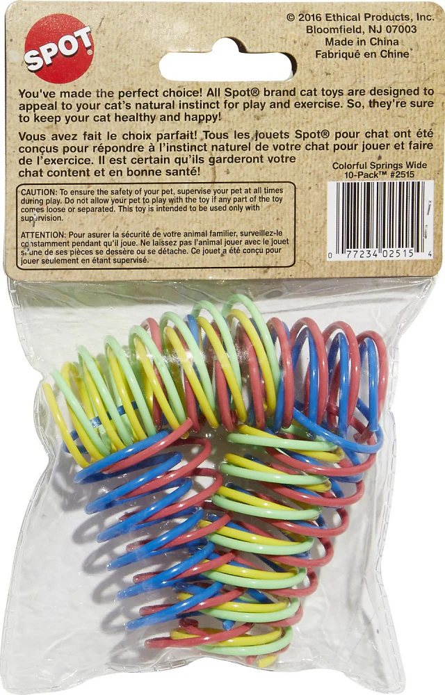 Ethical Pet Colorful Springs Wide Cat Toy - Image 4