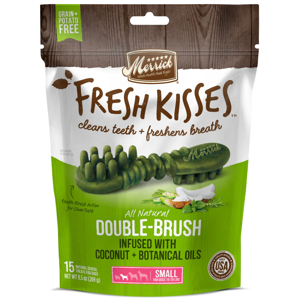Merrick Fresh Kisses Grain Free Coconut Oil & Botanicals Small Dental Dog Treats - Image 5