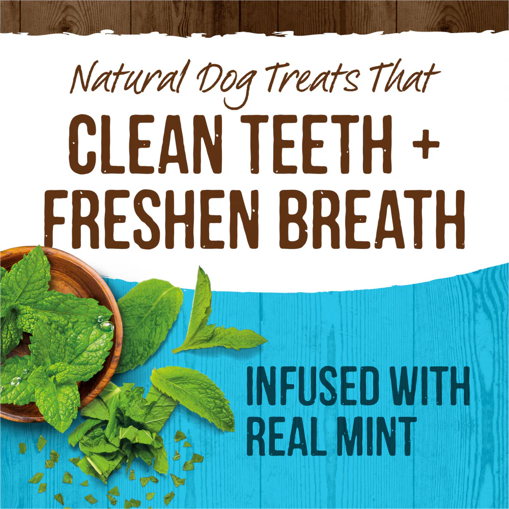 Merrick Fresh Kisses Grain Free Mint Breath Strips Extra Small Dental Dog Treats - Image 8