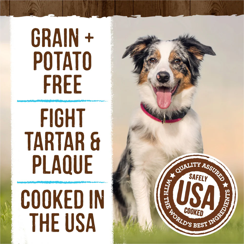 Merrick Fresh Kisses Grain Free Mint Breath Strips Medium Dental Dog Treats - Image 9