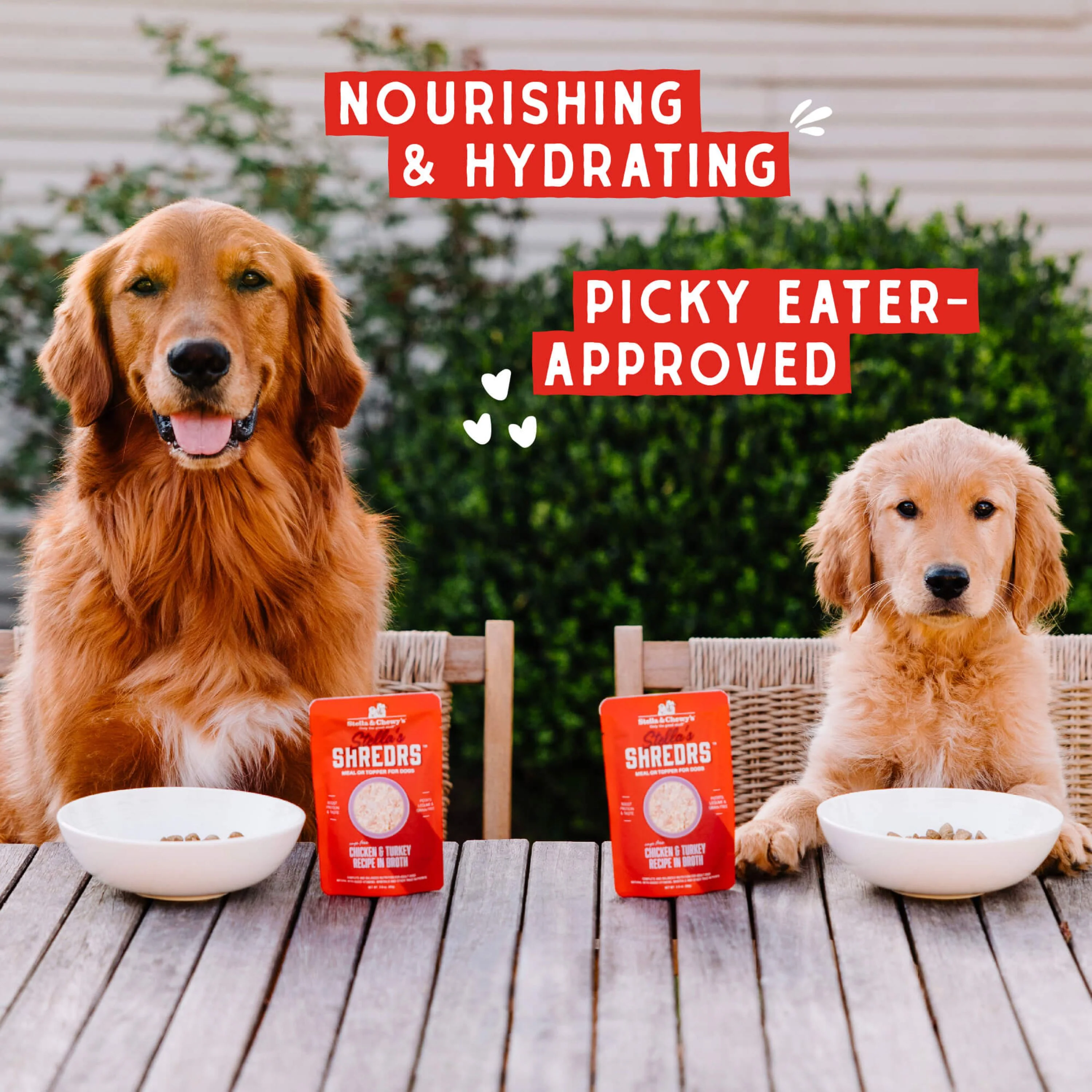 Stella's Shredrs Grass Fed & Cage Free Beef & Chicken Recipe in Broth for Dogs - 2.8 oz. Pouch - Image 5