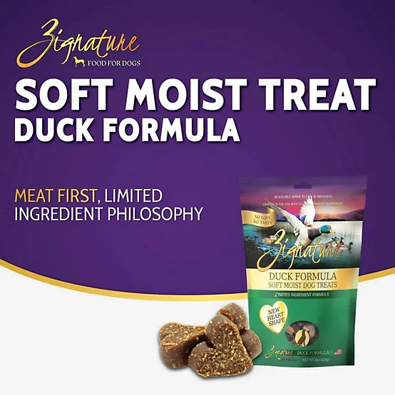 Zignature Soft Moist Dog Treats Duck Formula Dog Treats, 4 oz. - Image 3