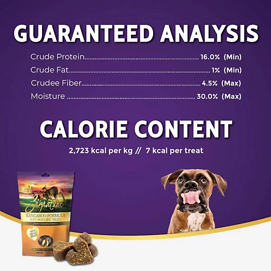 Zignature Soft Moist Dog Treats Kangaroo Formula Dog Treats, 4 oz. - Image 6