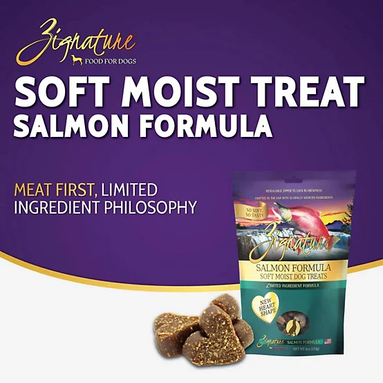 Zignature Soft Moist Dog Treats Salmon Formula Dog Treats, 4 oz. - Image 3